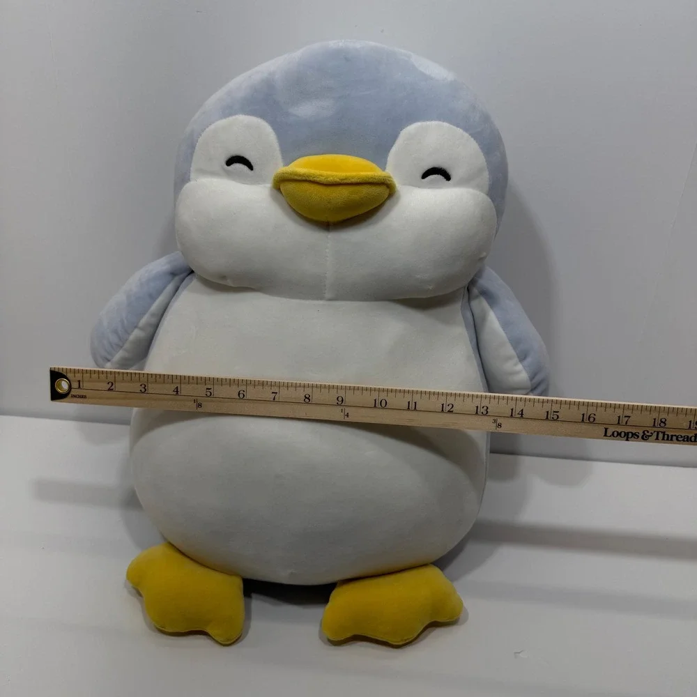 Miniso Life Penguin Plush Stuffed Animal Blue White Yellow Squishy Soft Toy